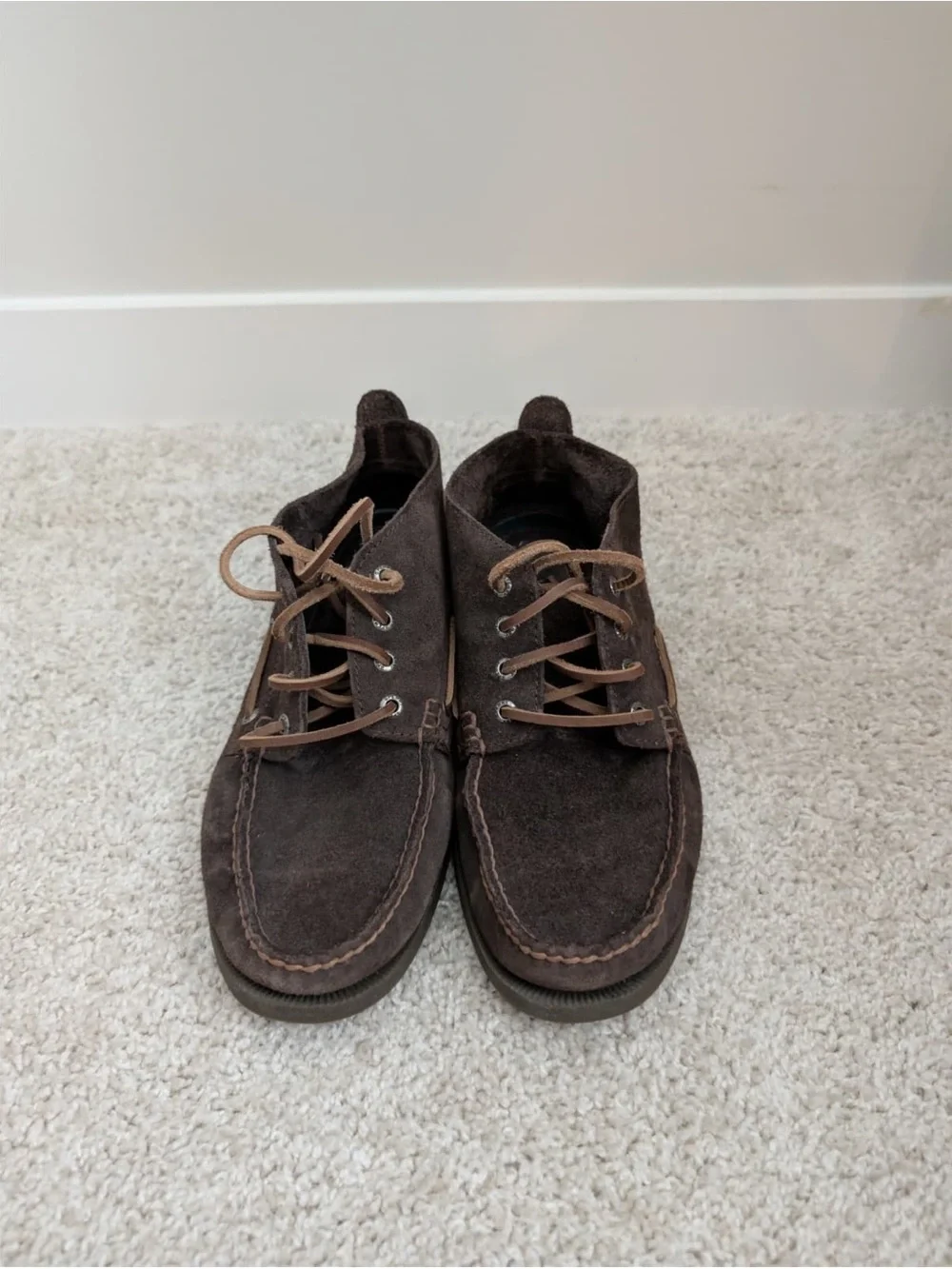 Sperry Dark Brown Suede Boat Moc Chukka
